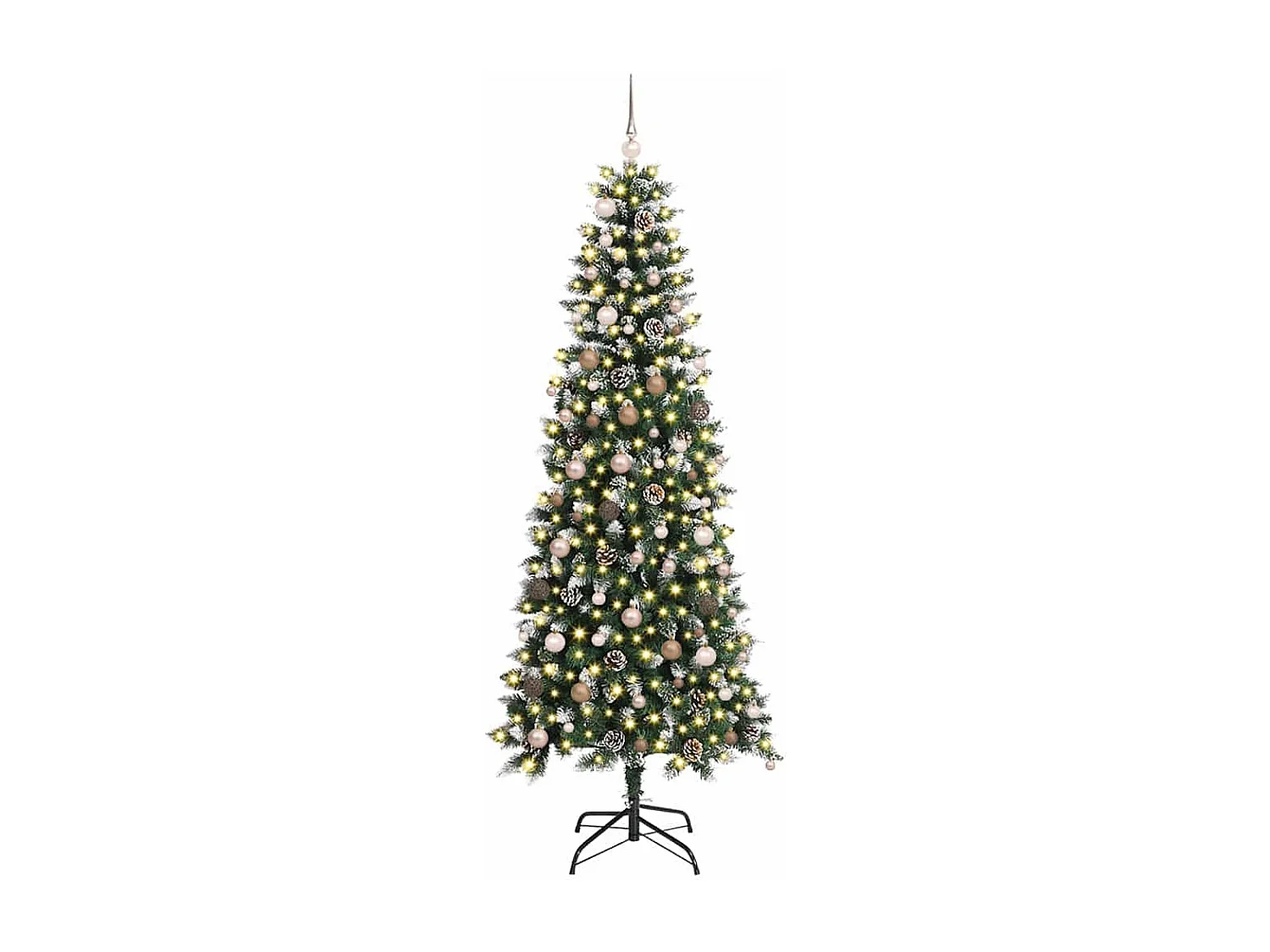 Künstlicher Weihnachtsbaum mit 300 LEDs Grün 86 x 86 x 210 cm