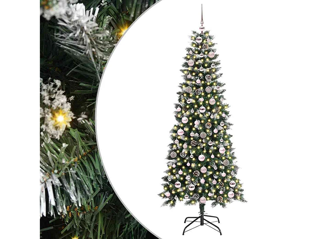 Kunstkerstboom met 300 LED's Groen 76 x 76 x 180 cm