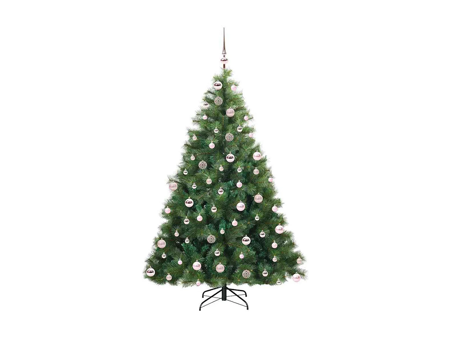 Sapin de Noël artificiel avec 300 LED Vert 180 cm PE et PVC