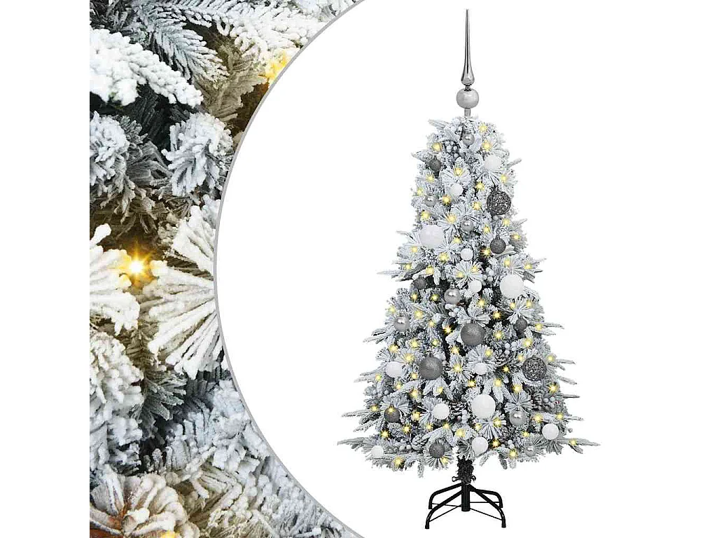 Sapin de Noël Artificiel à Branches Articulées Vert 120 cm