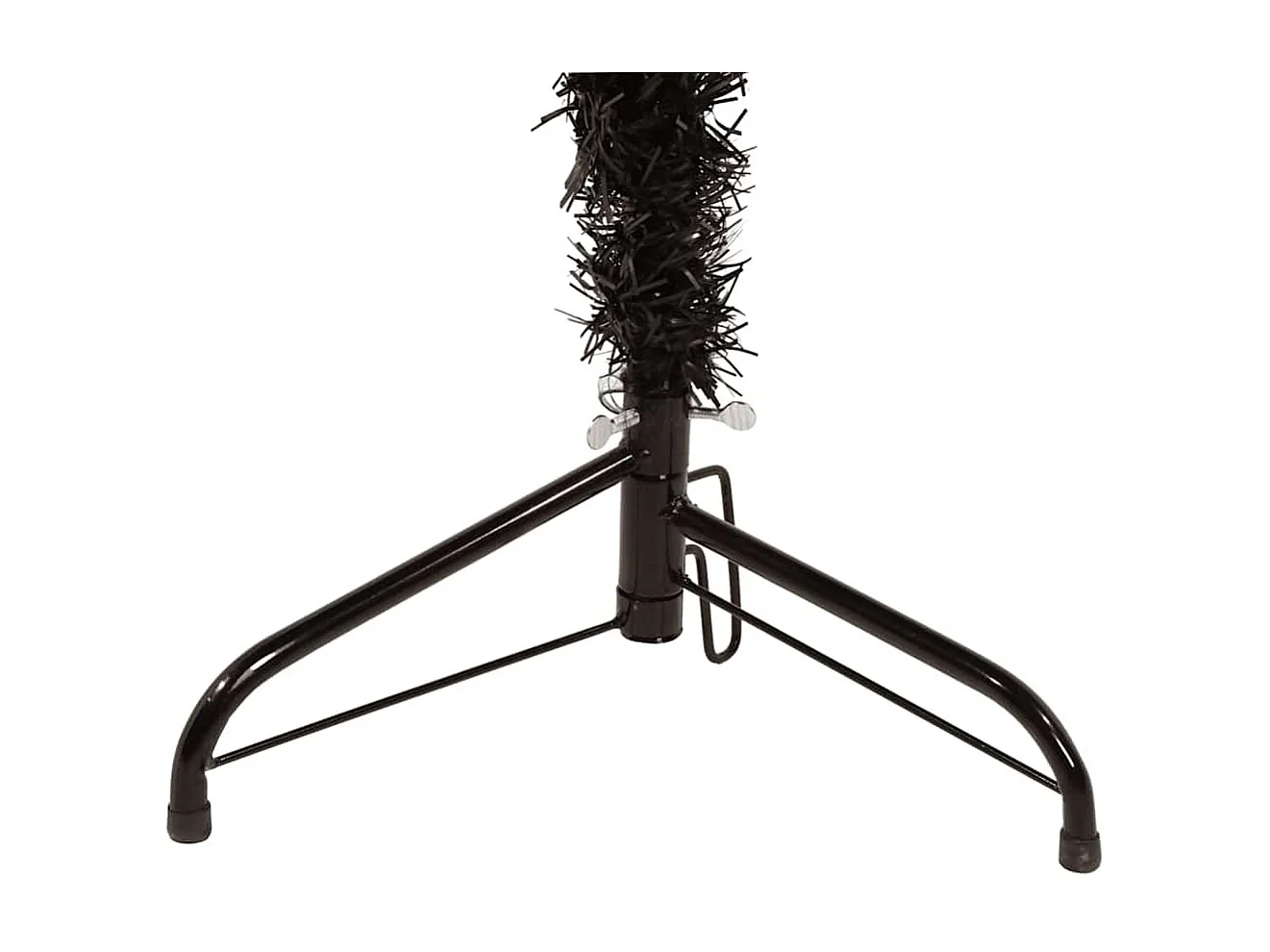 Albero di Natale artificiale mezzo sottile con supporto nero 240 cm