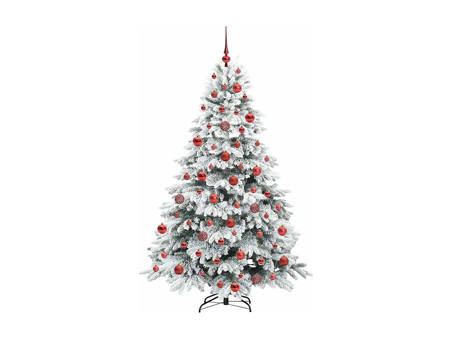 Albero di Natale artificiale con 300 LED Verde 180 cm PE e PVC