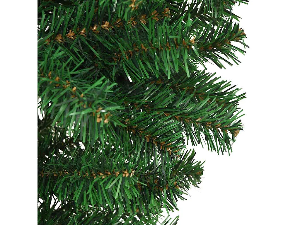 Voorverlichte omgekeerde kunstkerstboom groen 180cm PVC