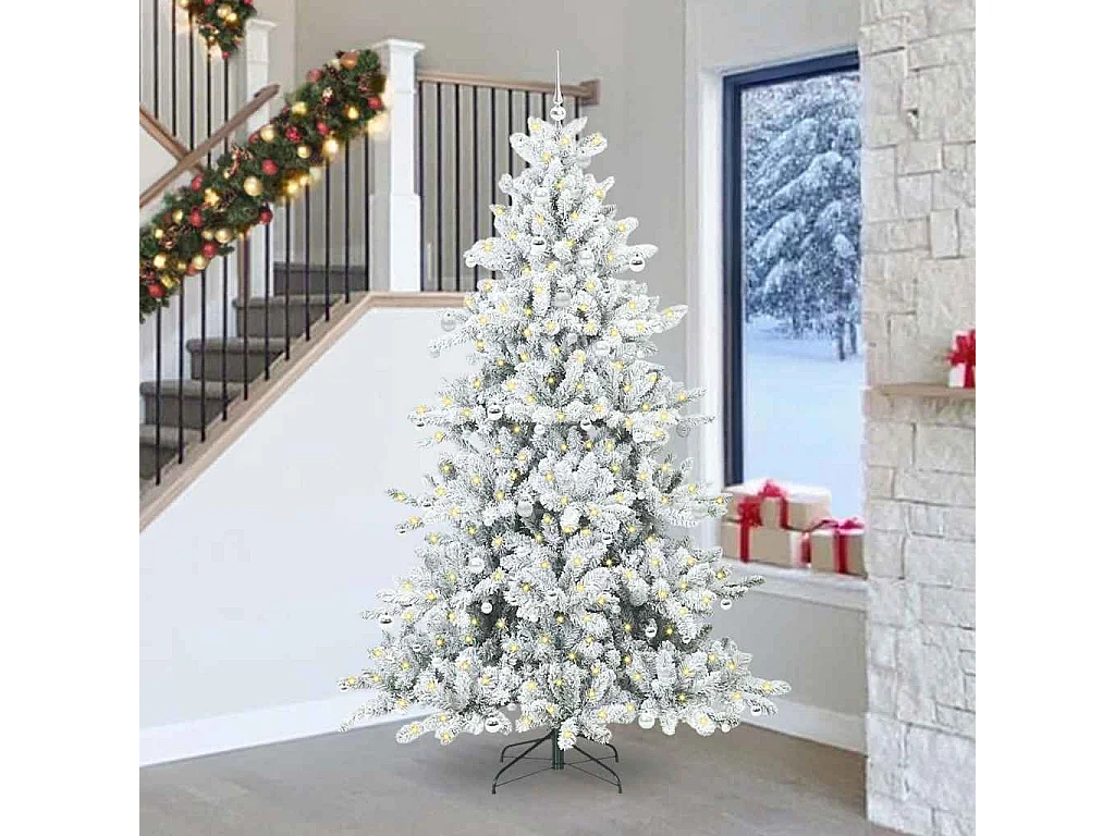 Künstlicher Weihnachtsbaum mit beweglichen Zweigen 240 cm PVC
