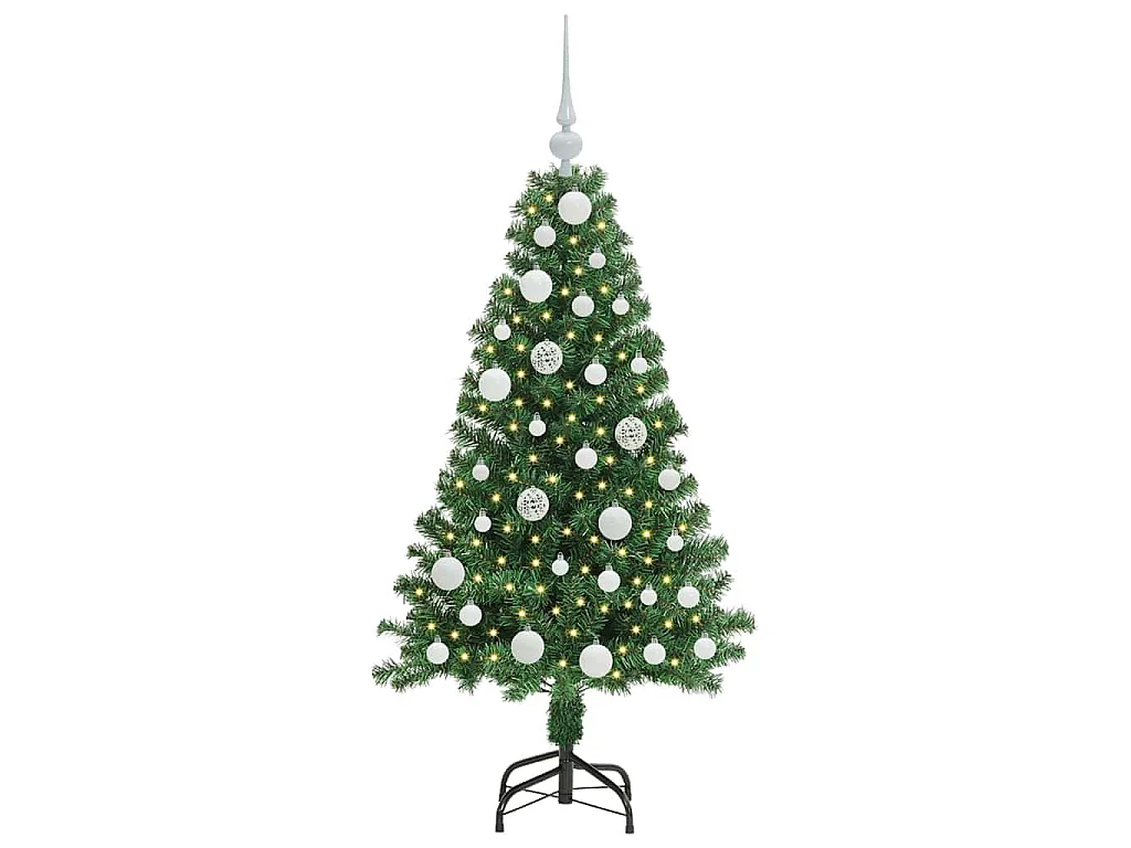 Künstlicher Weihnachtsbaum Grün 120 cm PVC, Stahl und Kunststoff