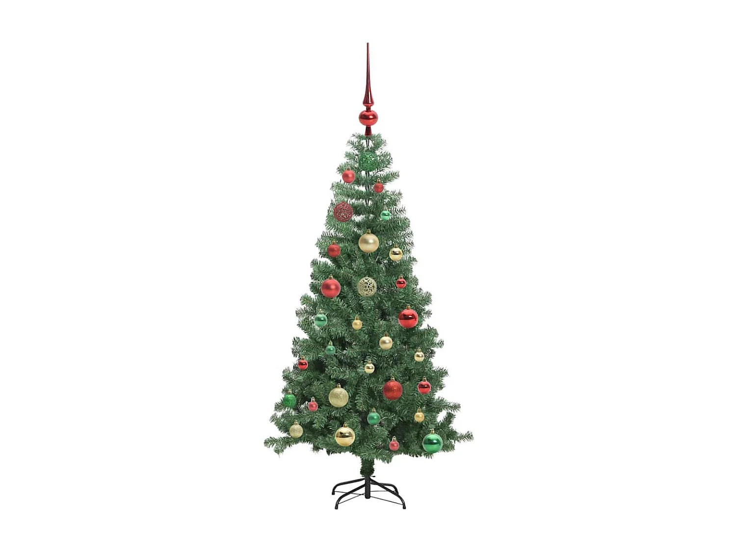Kerstboom met 150 LED's met standaard Groen 120 cm PVC