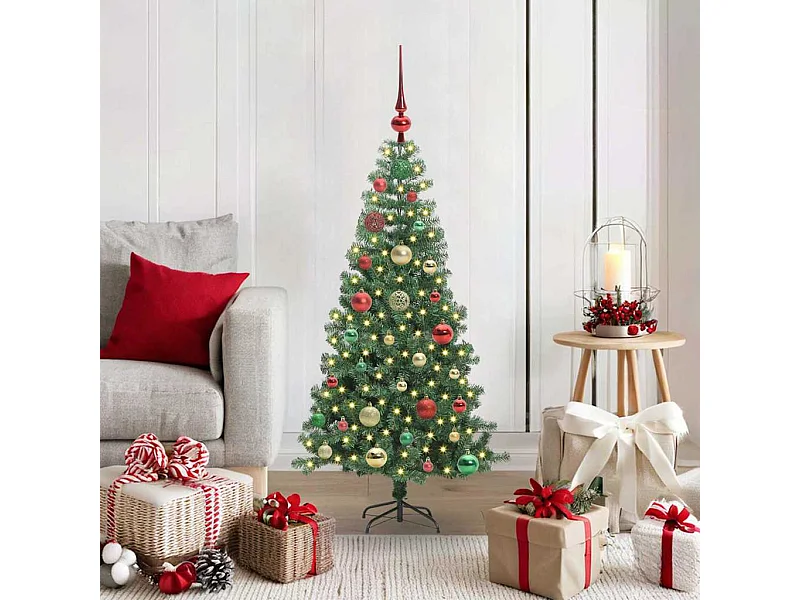 Kerstboom met 150 LED's met standaard Groen 120 cm PVC
