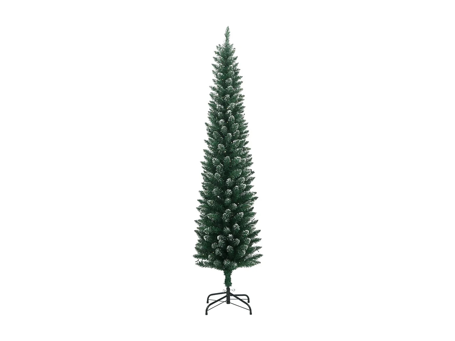Albero di Natale artificiale sottile 300 LED 210 cm
