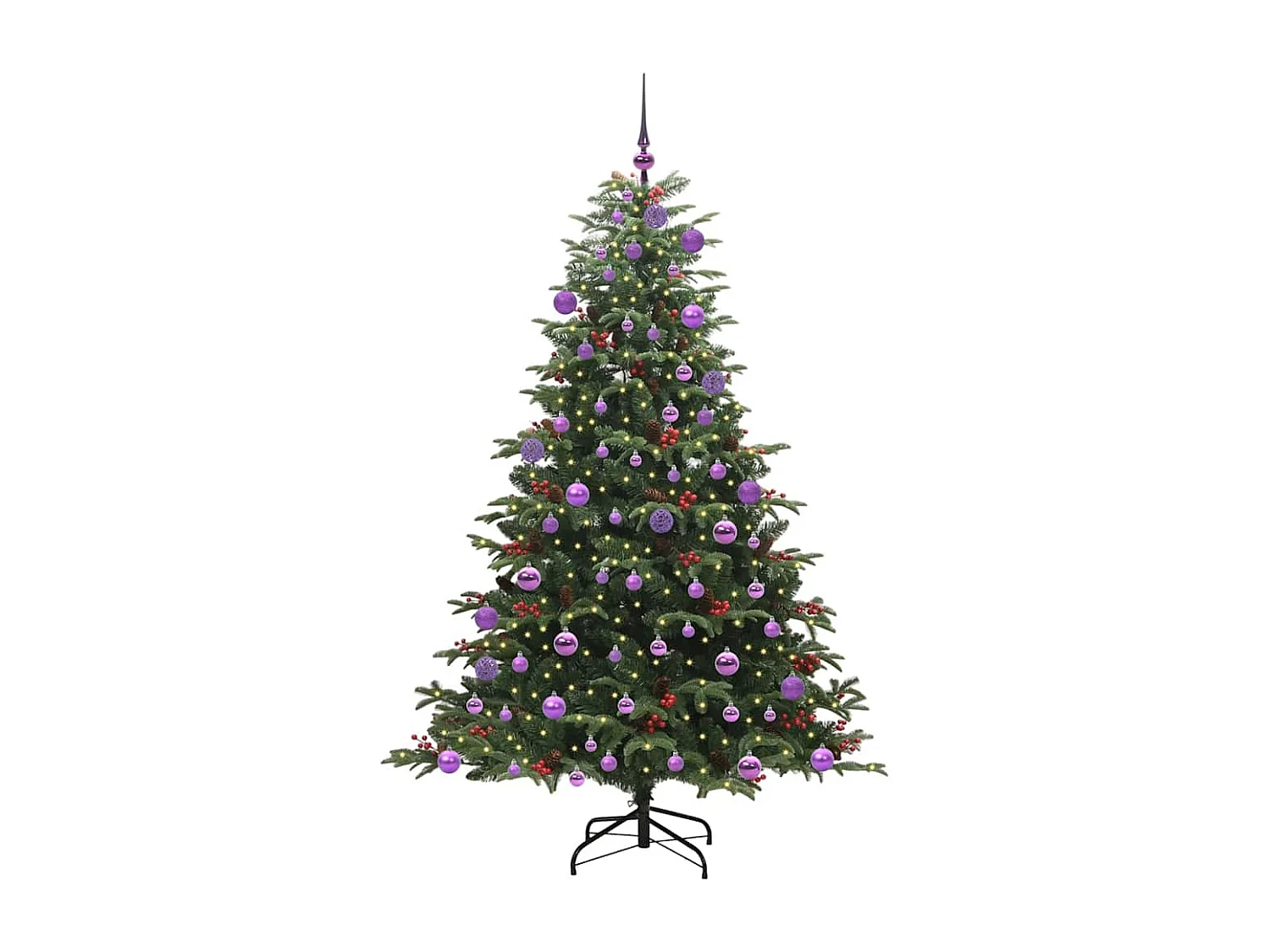 Kunstkerstboom Groen 180 cm PVC, metaal en kunststof