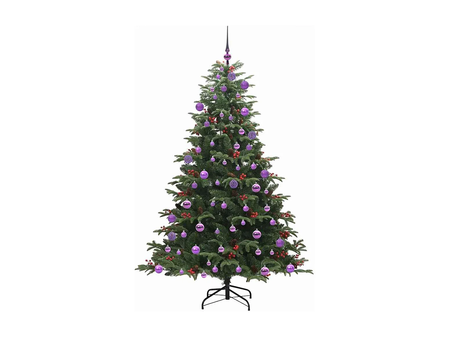 Kunstkerstboom Groen 180 cm PVC, metaal en kunststof