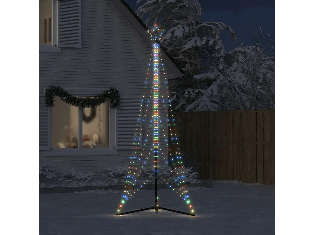 Sapin de Noël à LED 525 LED colorées 302 cm