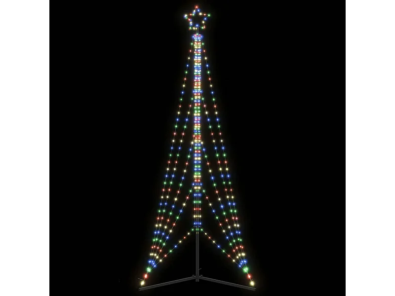 Sapin de Noël à LED 525 LED colorées 302 cm