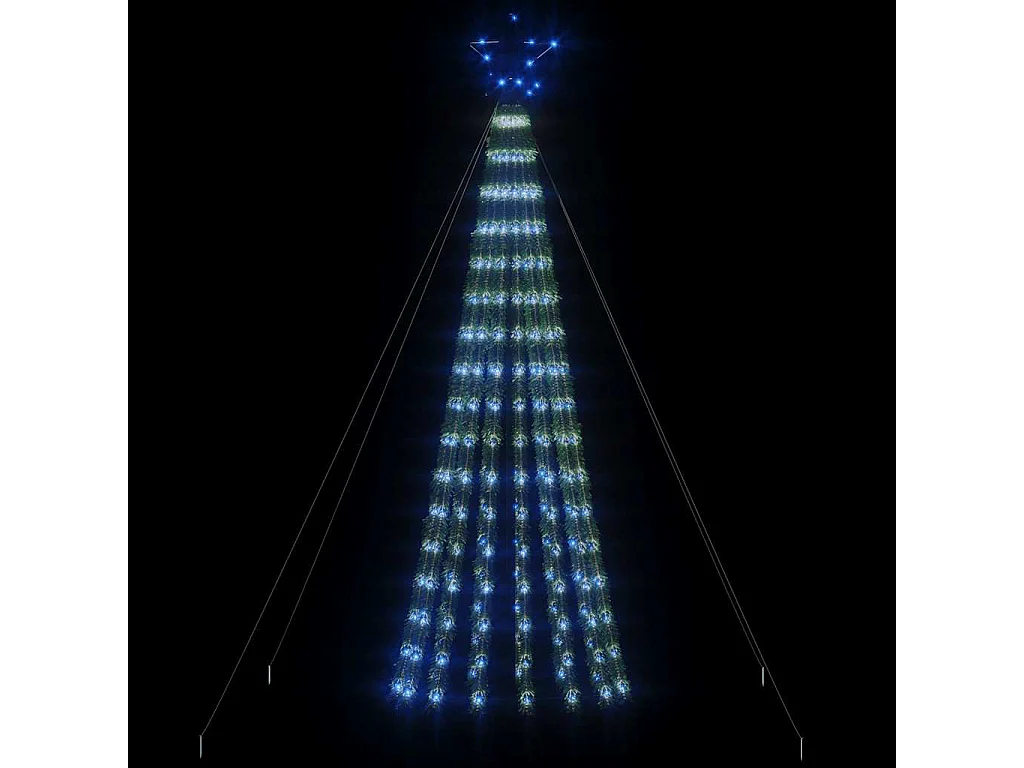 LED Kerstboom 275 LED's blauw 180 cm