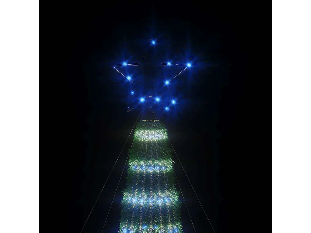 LED Kerstboom 275 LED's blauw 180 cm