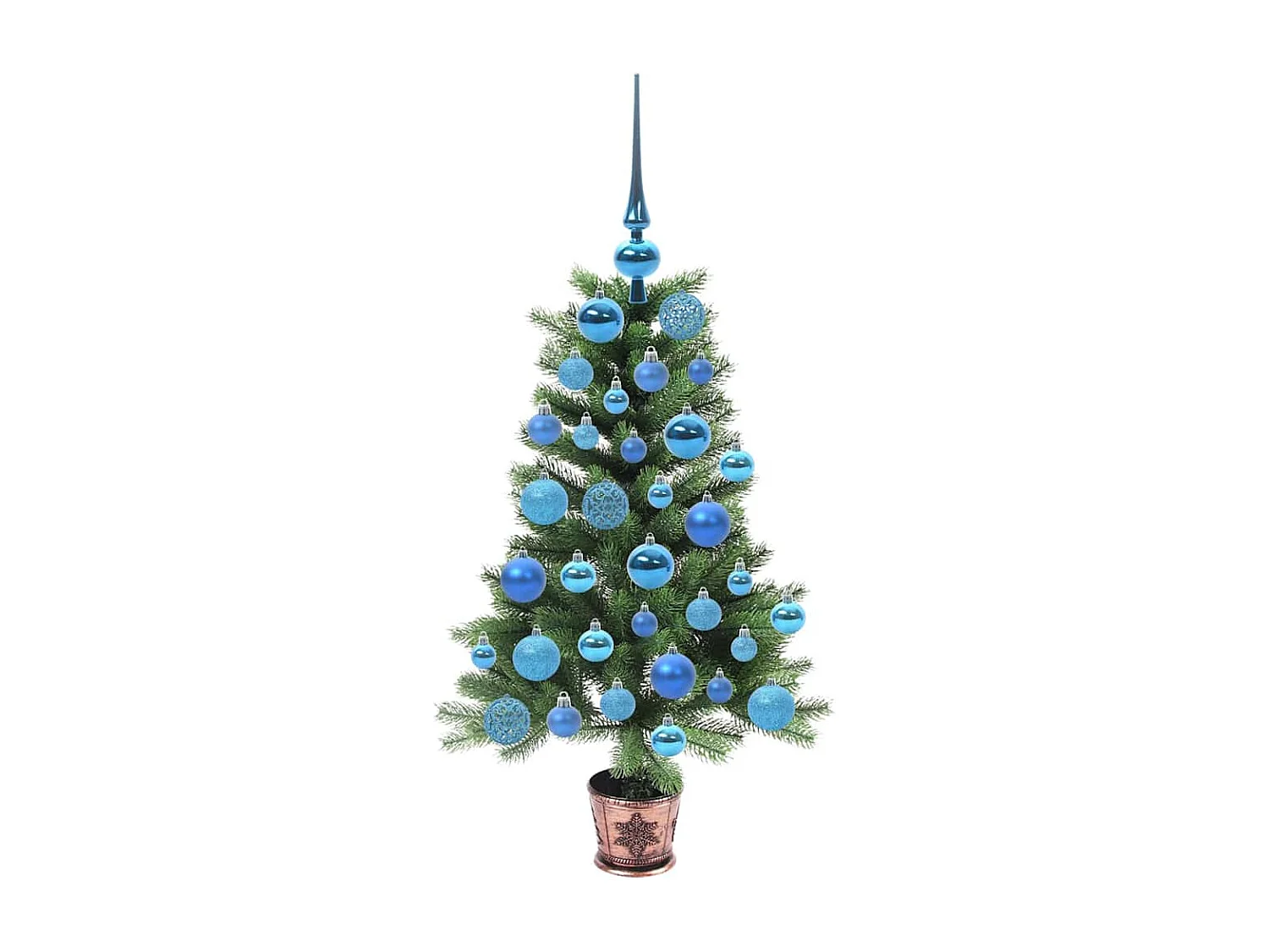 Sapin de Noël avec 150 LED avec support Vert 90 cm PE