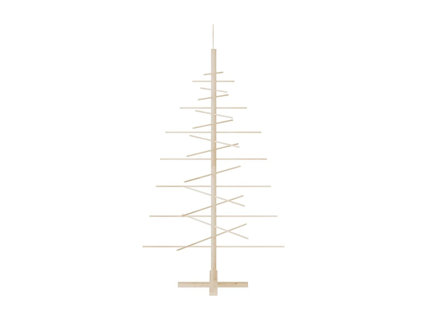 Arbre de Noël en bois pour décoration 150 cm bois massif de pin