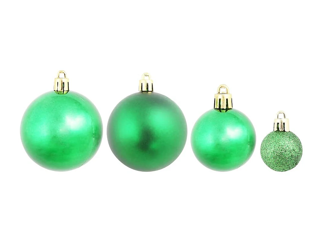 Boules de Noël 100 pcs Rouge/Doré/Vert
