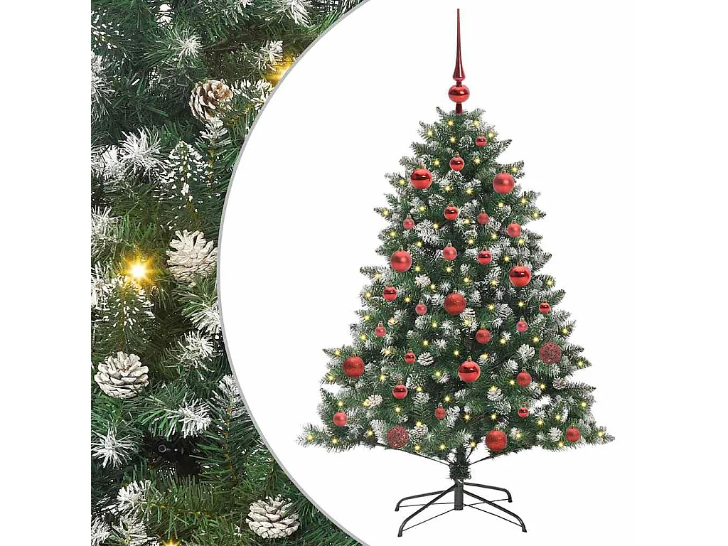 Kunstkerstboom met 150 LED's Groen 105 x 105 x 150 cm