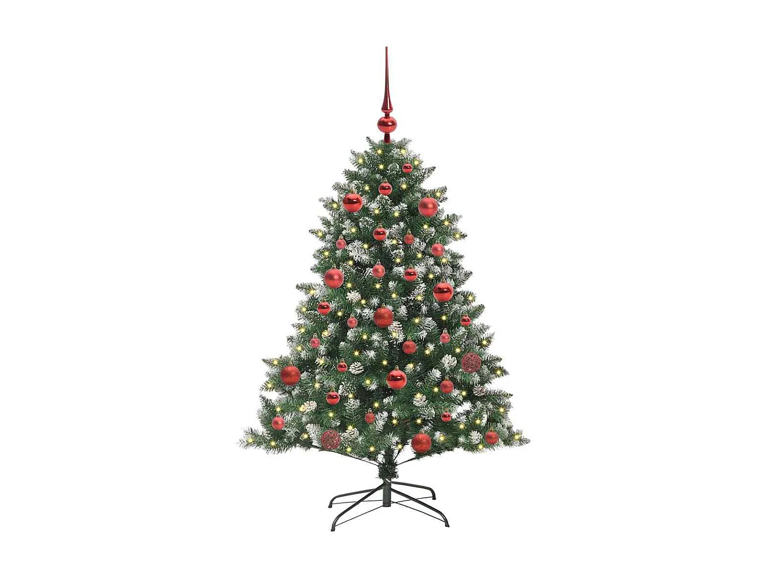 Kunstkerstboom met 150 LED's Groen 105 x 105 x 150 cm