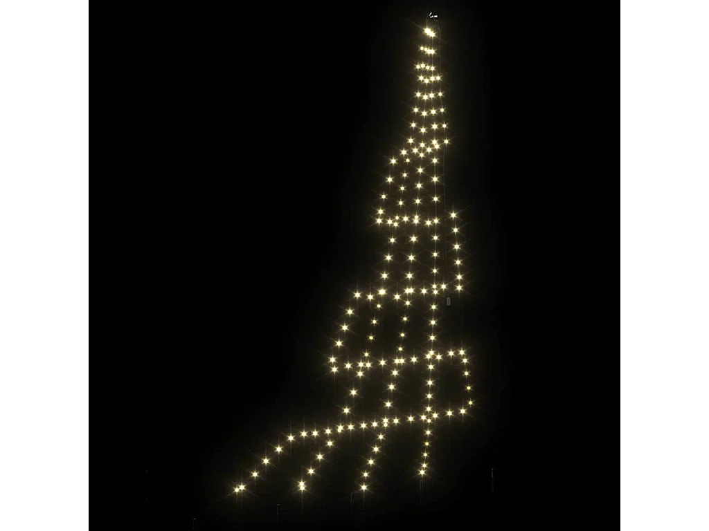 LED Weihnachtsbaum mit Erdspießen Warmweiß 300 cm Metall