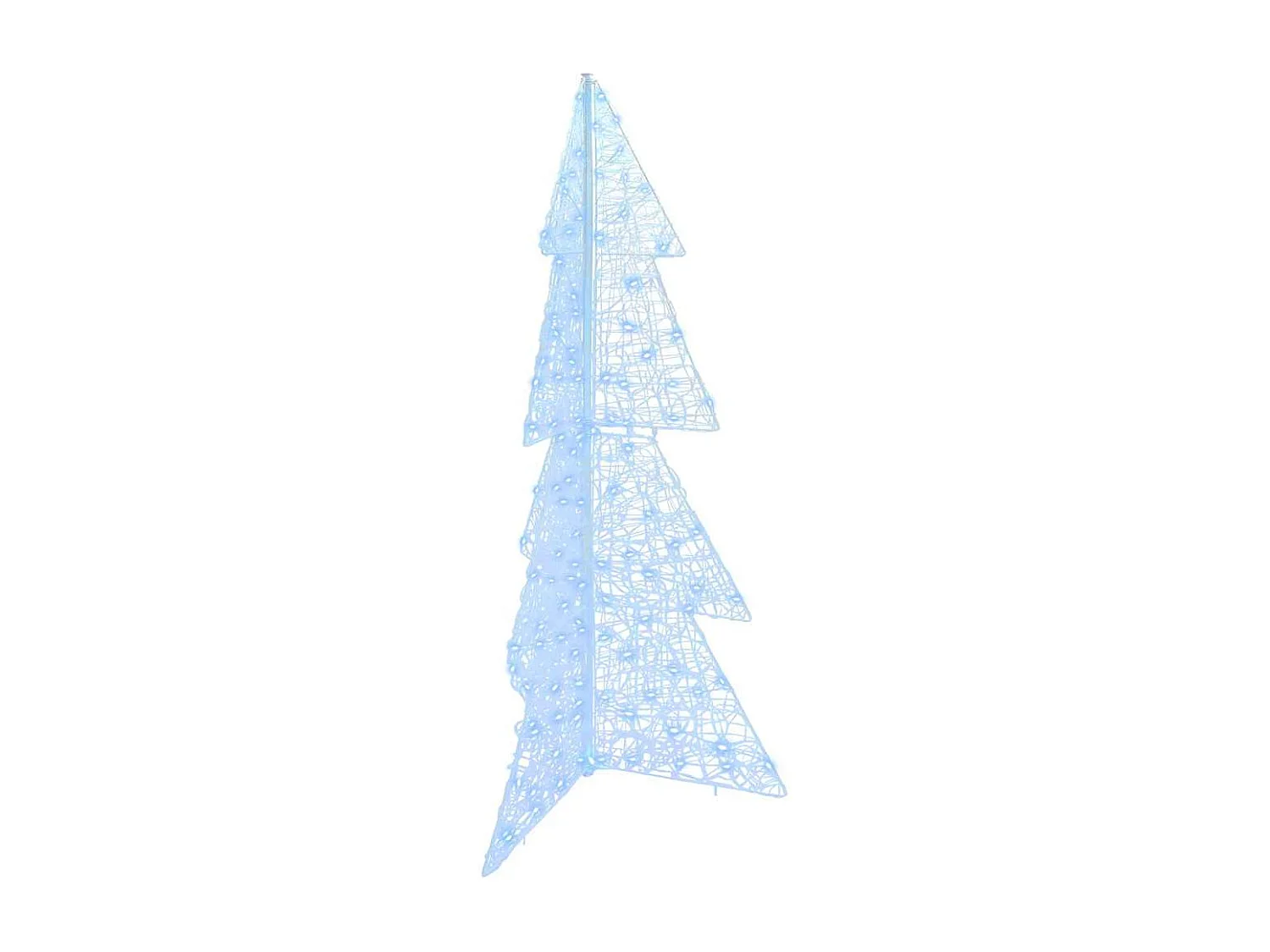 Sapin de Noël avec 160 LED Blanc Froid 150 cm Acrylique