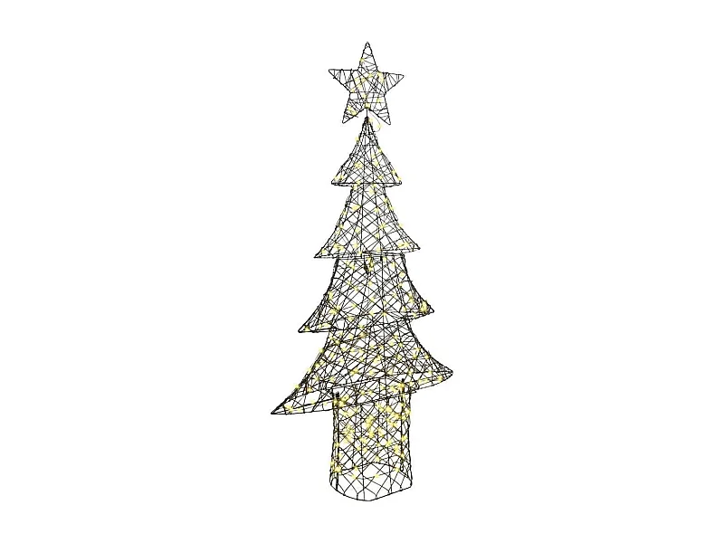 Sapin de Noël avec 240 LED Blanc chaud 180 cm Rotin