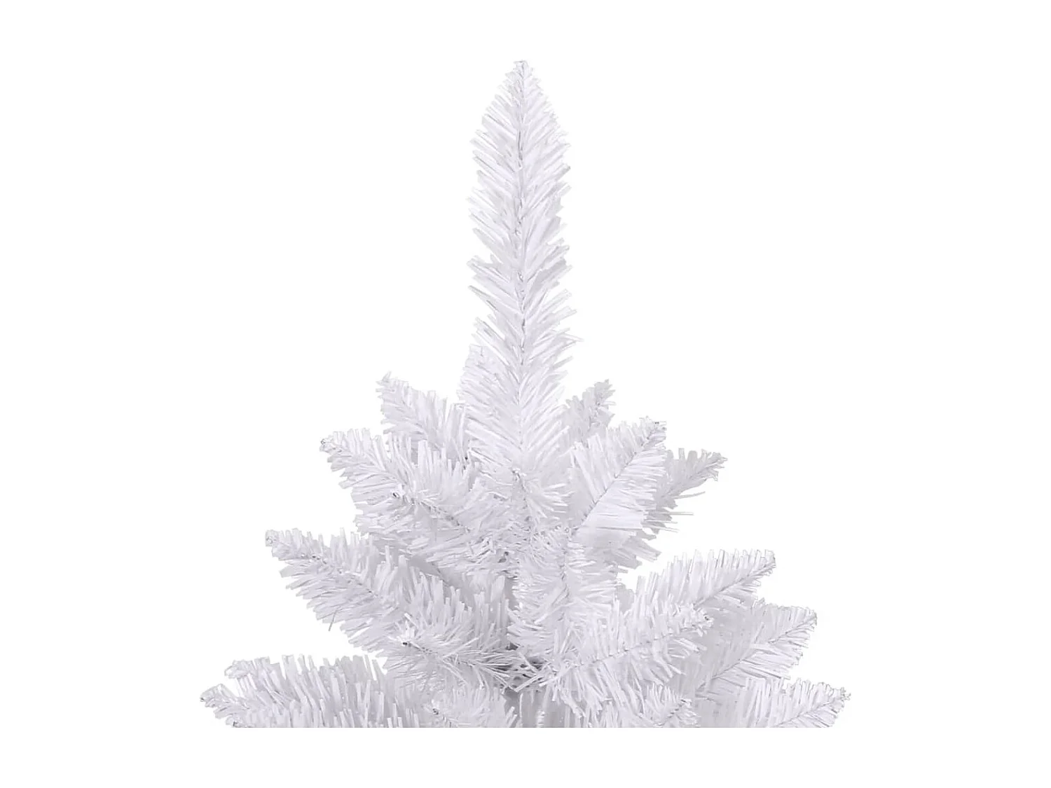 Albero di Natale artificiale con cerniera e supporto bianco 180 cm