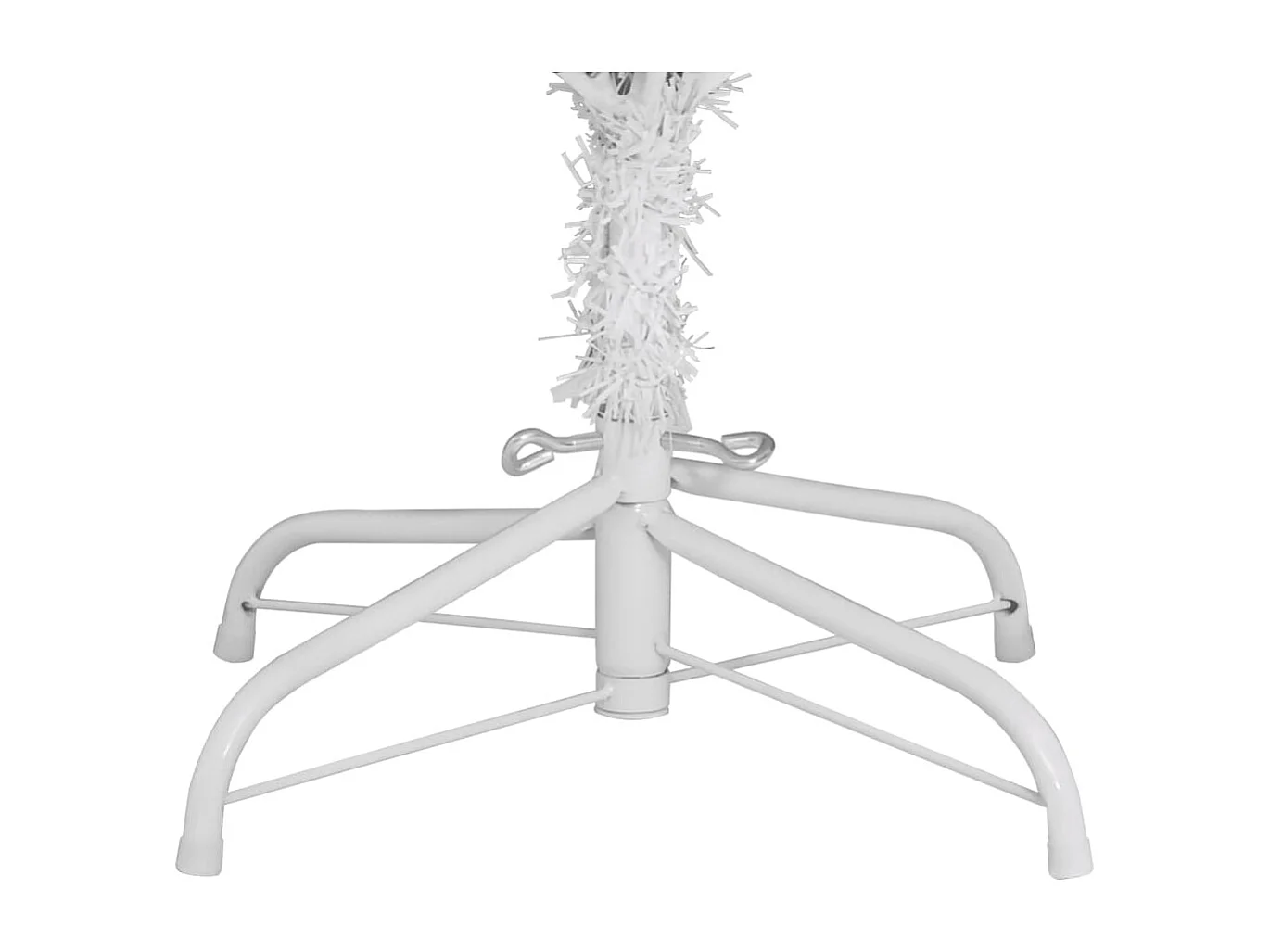 Albero di Natale artificiale con cerniera e supporto bianco 180 cm