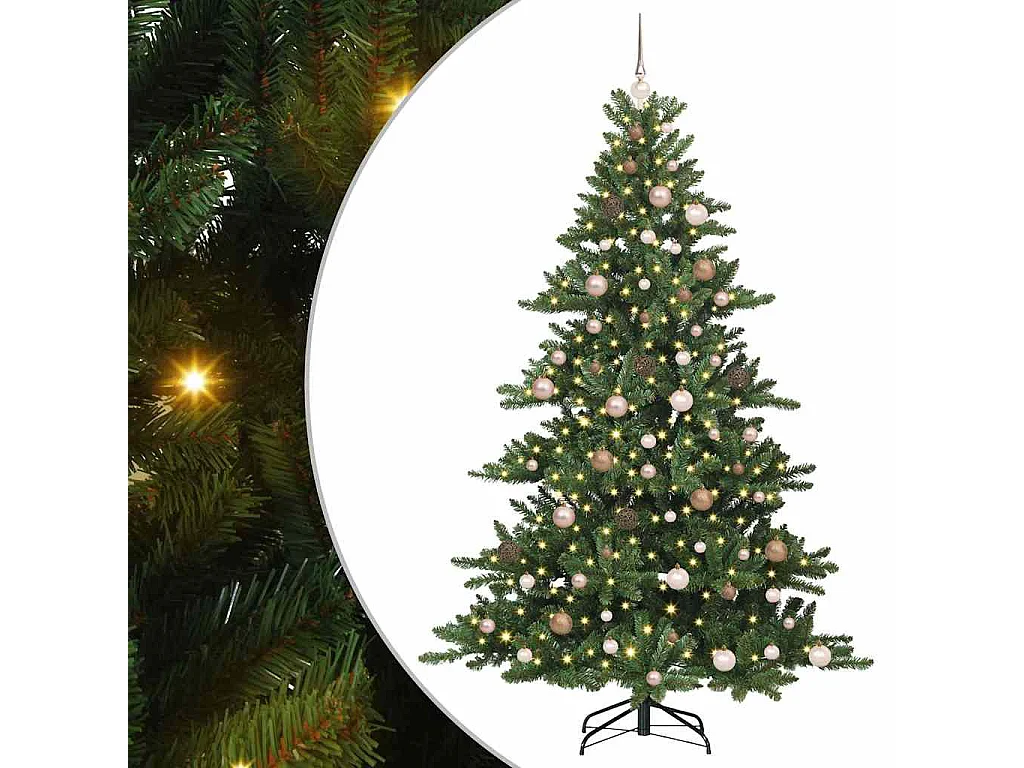 Künstlicher Weihnachtsbaum mit beweglichen Zweigen 210 cm PVC