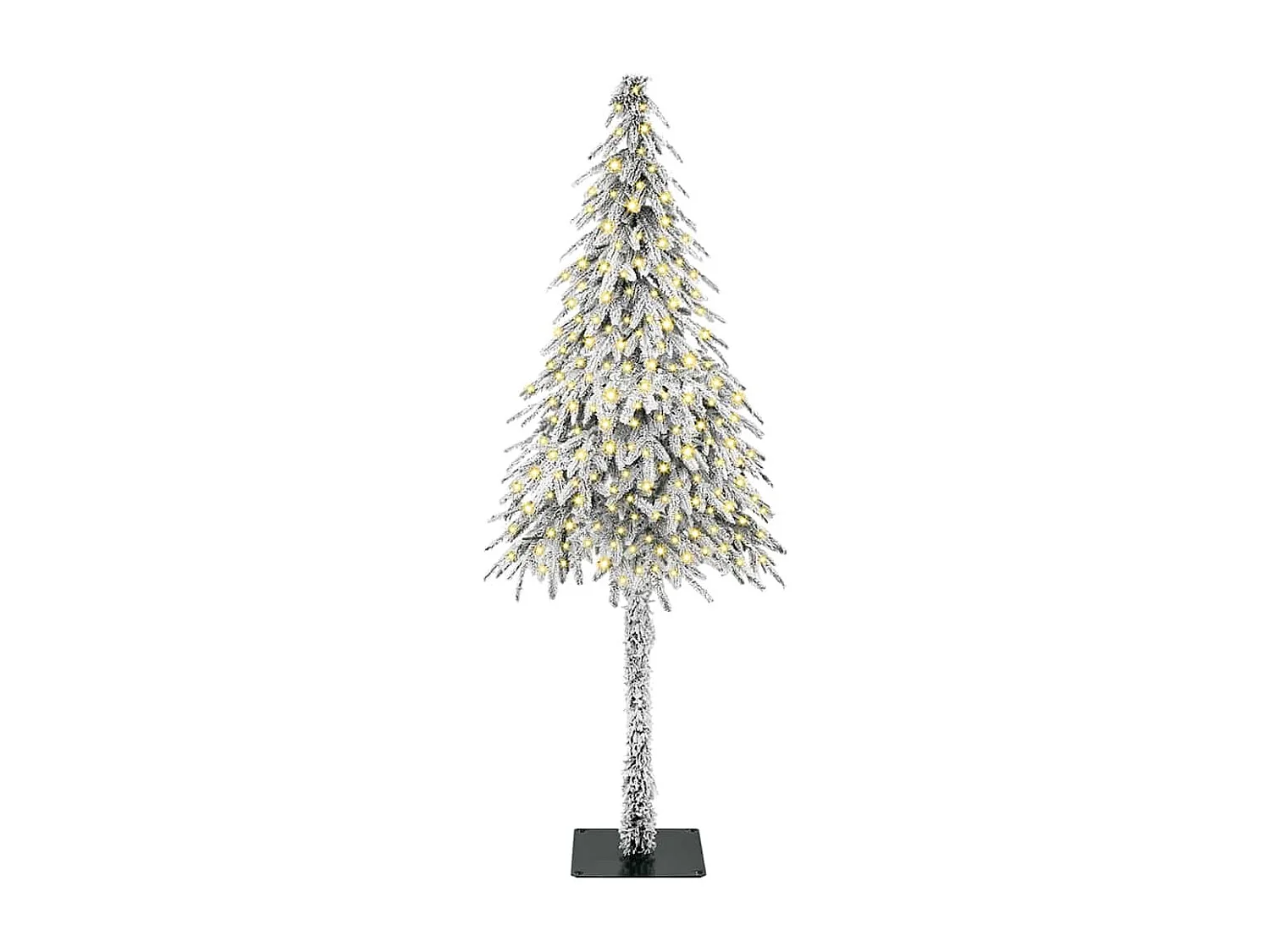 Sapin de Noël avec 300 LED Blanc 210 cm PE et Acier