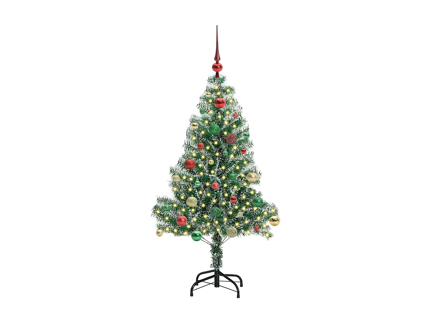 Arbre de Noël artificiel floconné de neige avec lumière LED