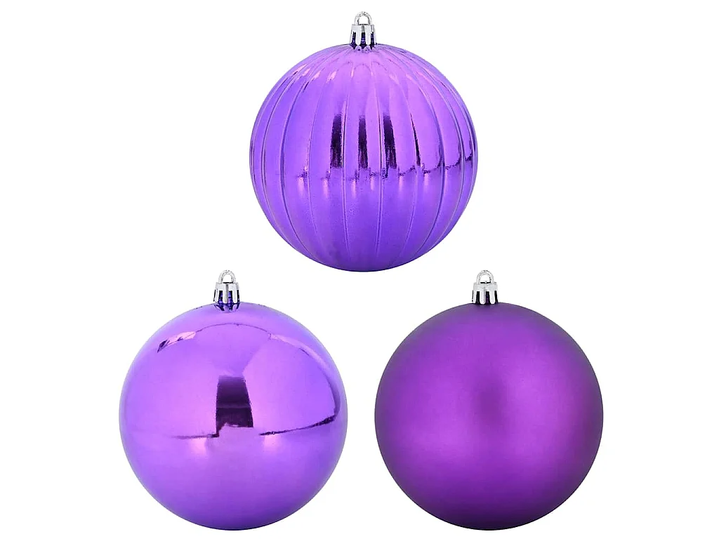 Ensemble de Boules de Noël 3 pcs Lilas