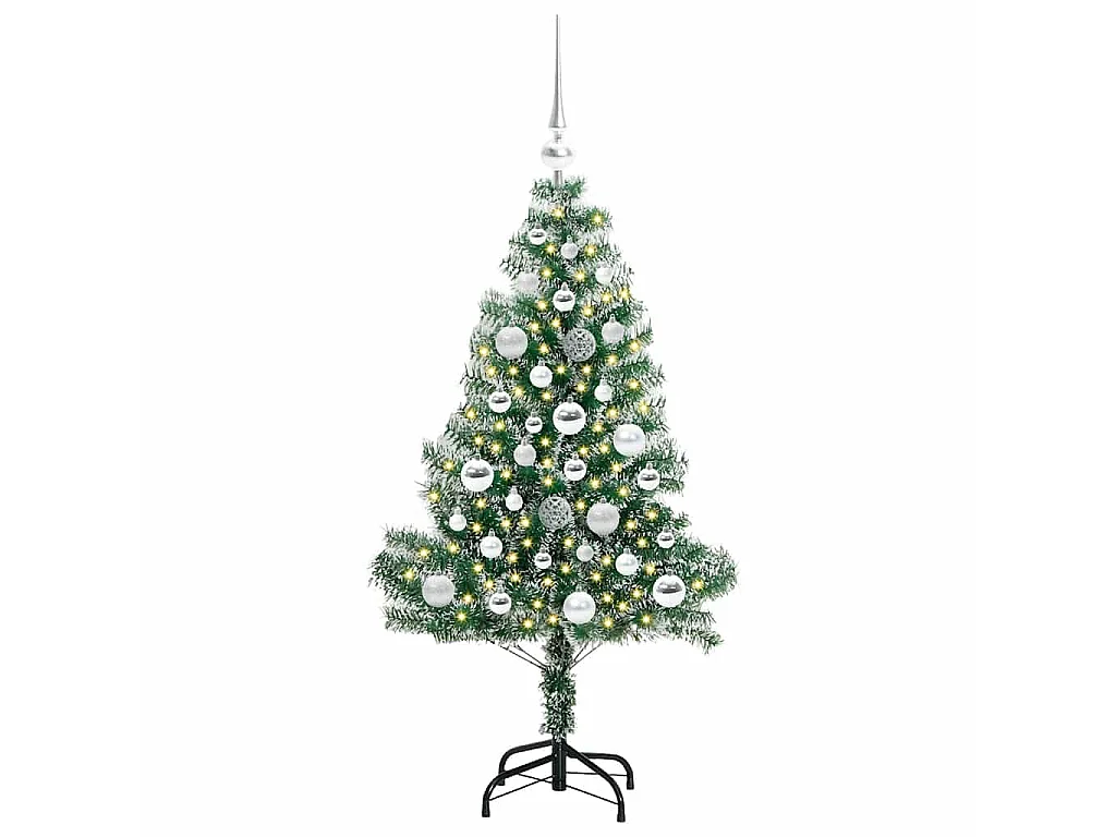 Arbre de Noël artificiel floconné de neige avec lumière LED