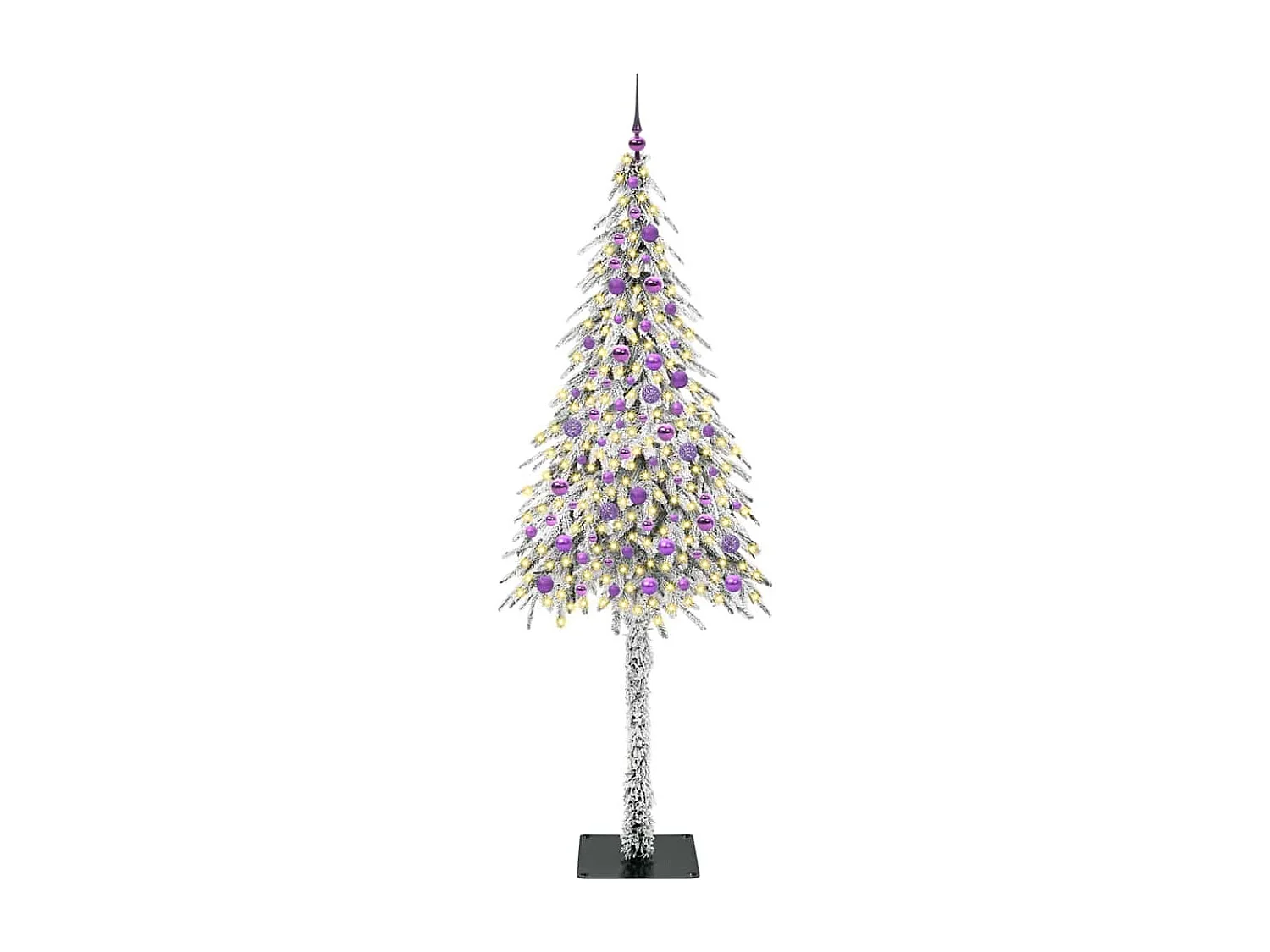 Albero di Natale con 300 LED Bianco 210 cm PE e Acciaio