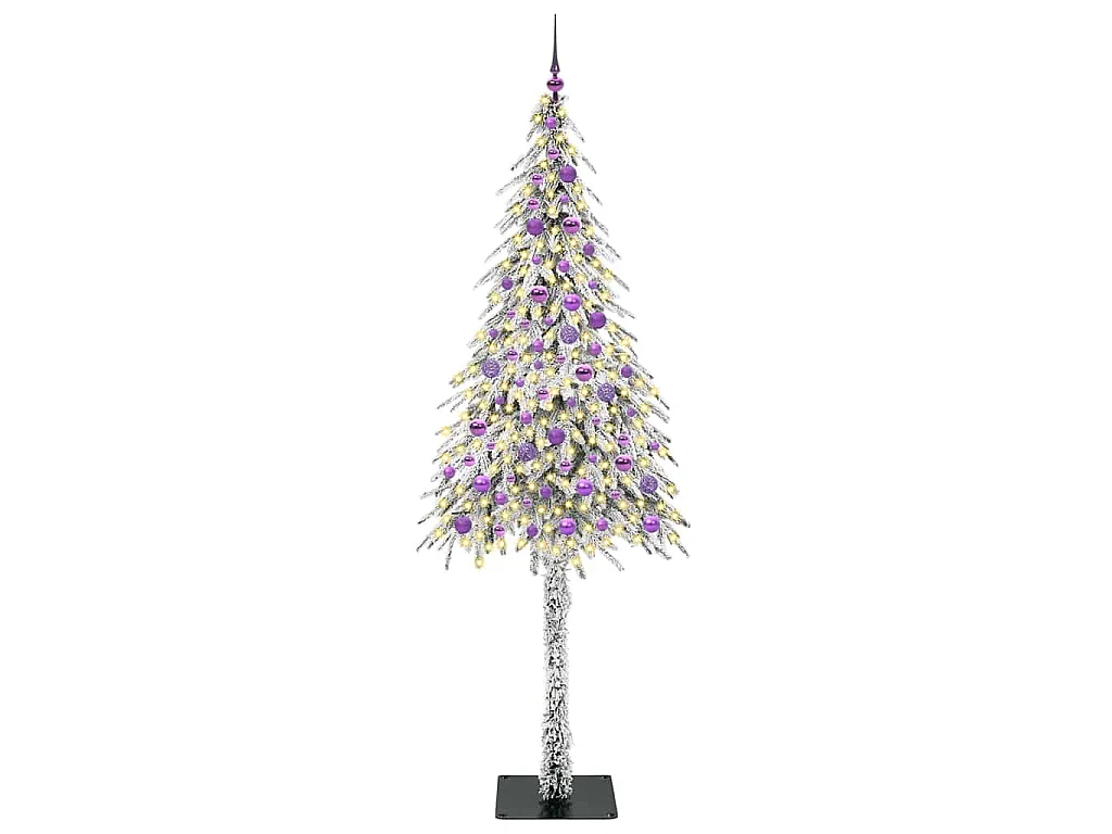 Sapin de Noël avec 300 LED Blanc 210 cm PE et Acier