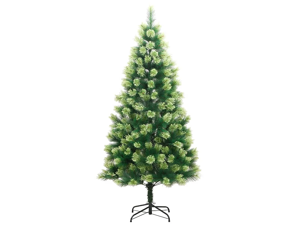 Scharnierende kunstkerstboom met standaard 210 cm