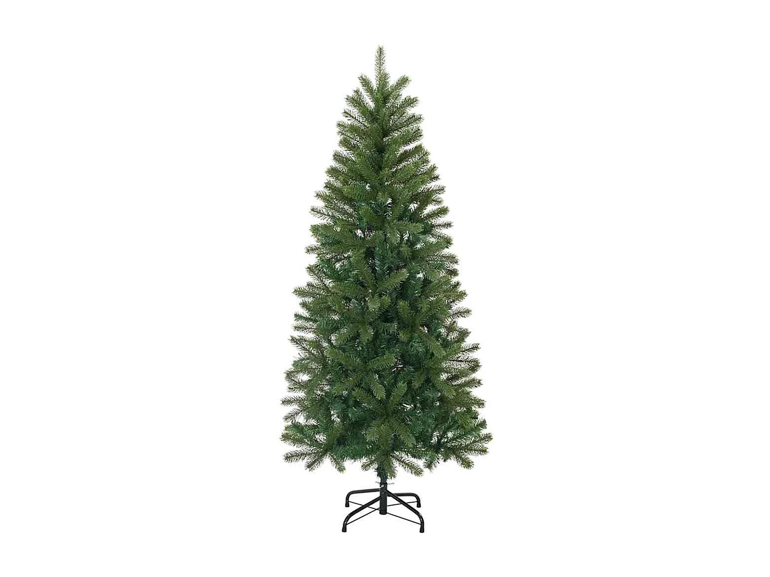 Albero di Natale artificiale con 150 LED Verde 150 cm PE e PVC
