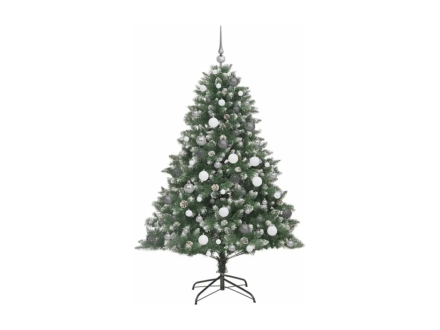 Kunstkerstboom met 300 LED's Groen 126 x 126 x 180 cm