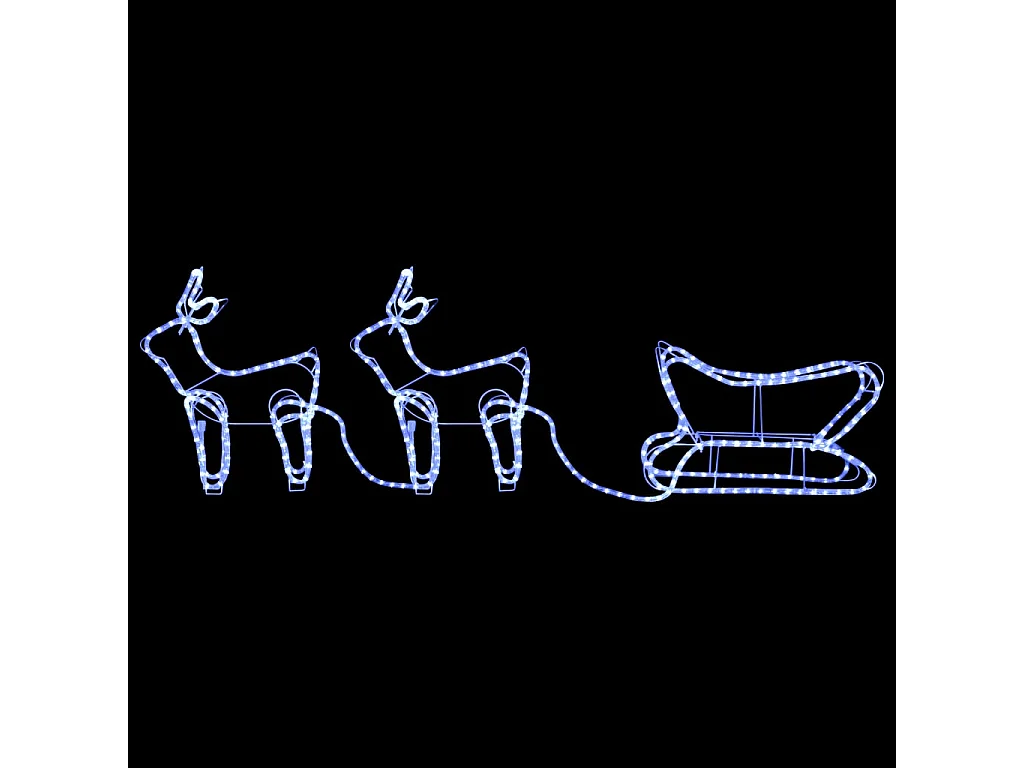 Decorazione natalizia per esterni Renna e slitta 576 LED