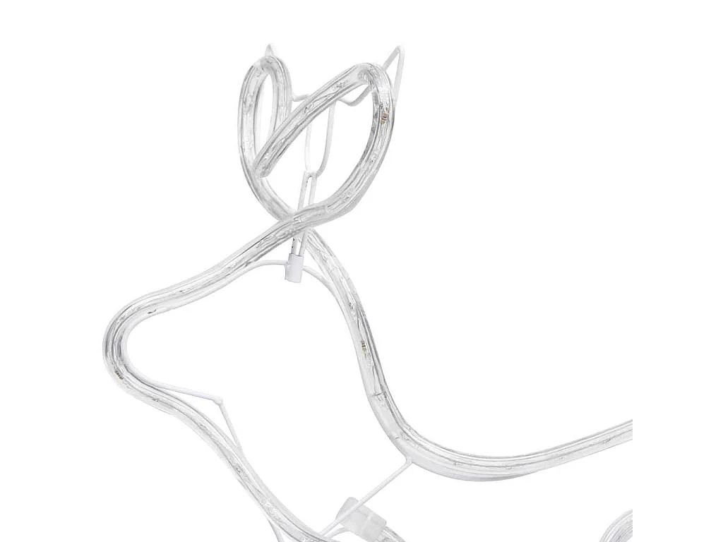 Decorazione natalizia per esterni Renna e slitta 576 LED