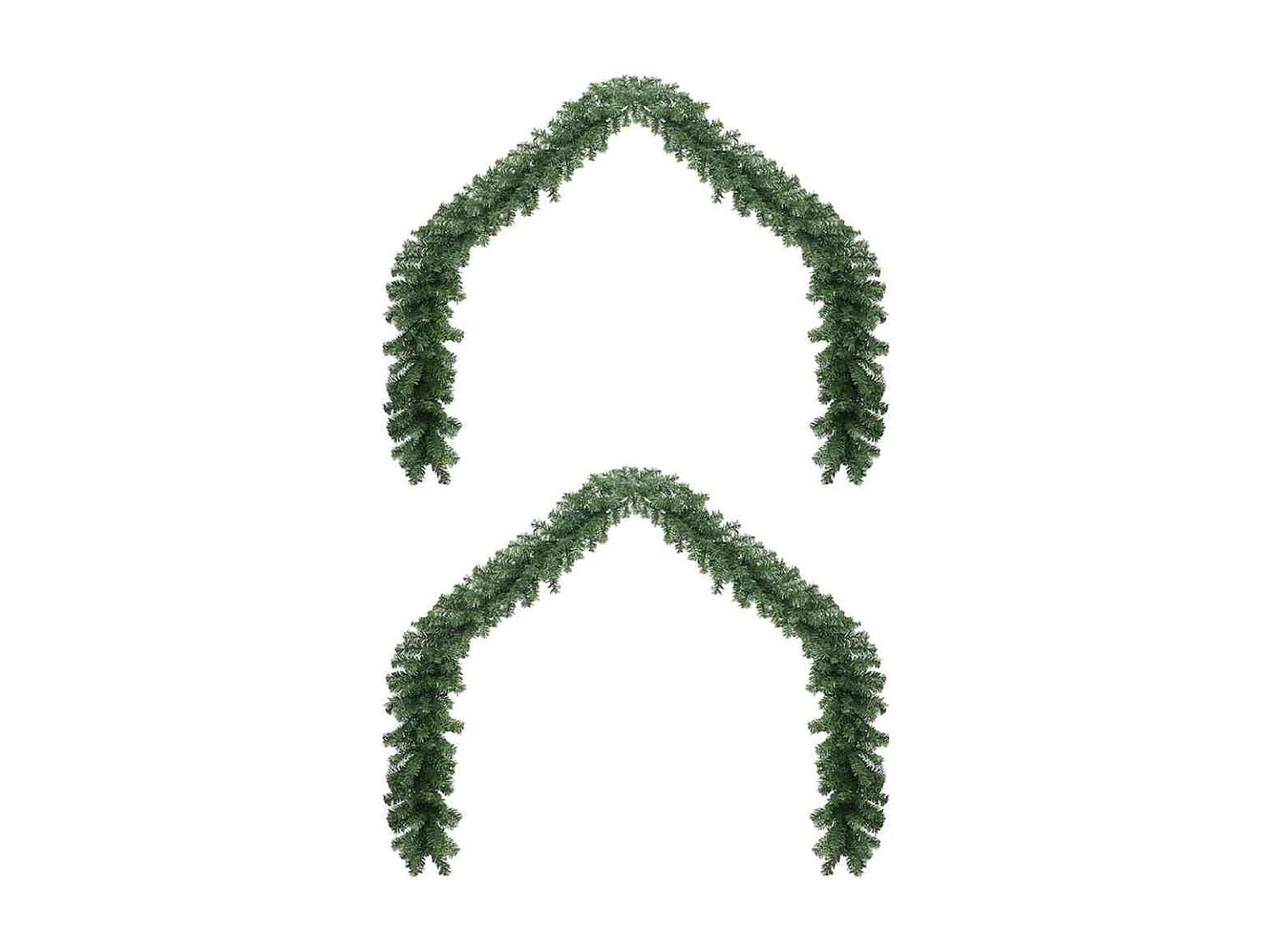 Guirlande de Noël 2 pcs Vert 20 m PVC