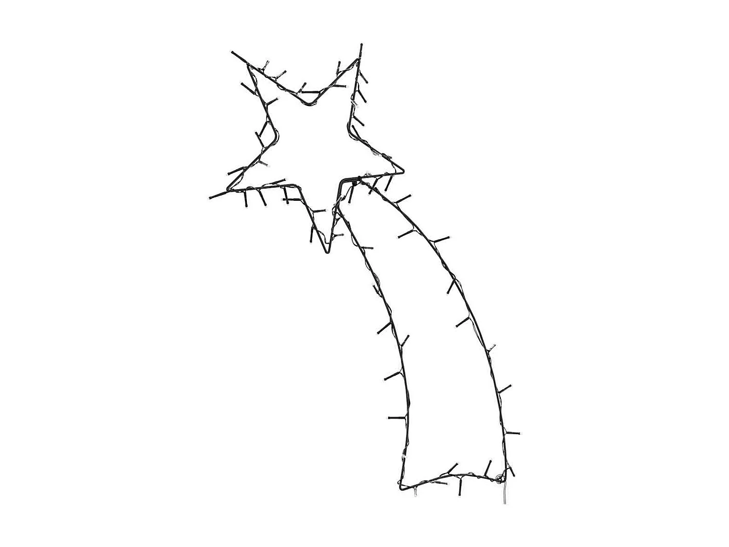 80 LED-silhouetten van vallende sterren als kerstverlichting