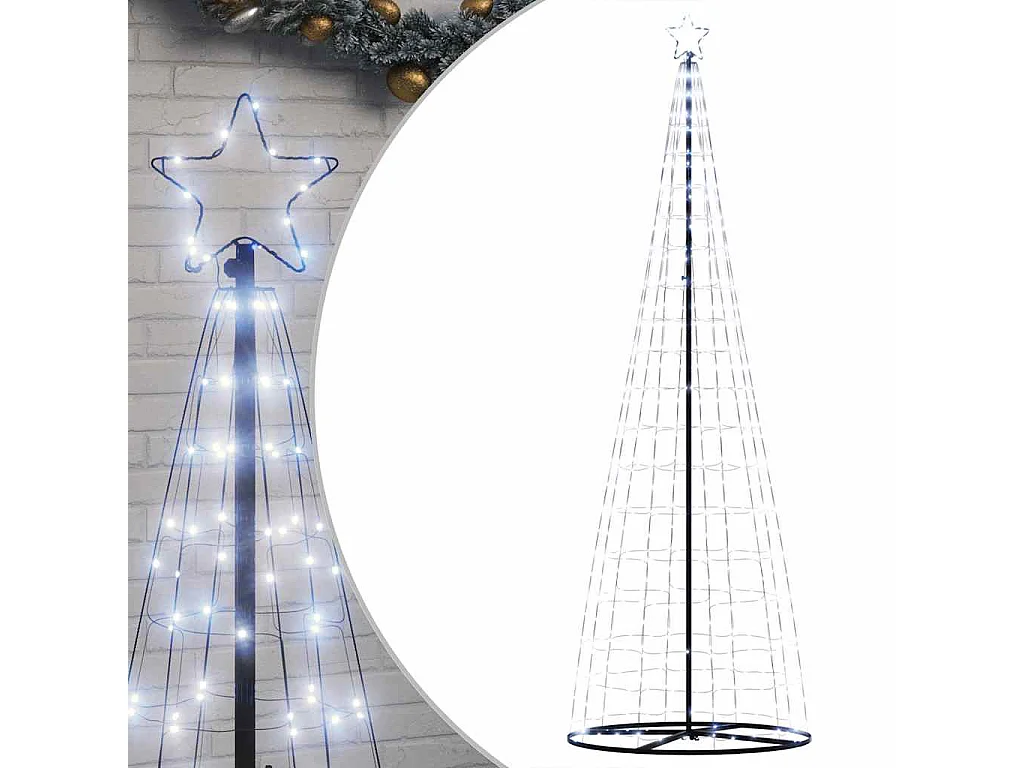 Sapin de Noël à LED 550 LED blanc froid 304 cm