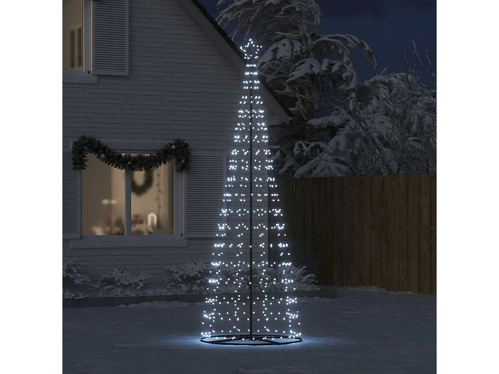 Sapin de Noël à LED 550 LED blanc froid 304 cm