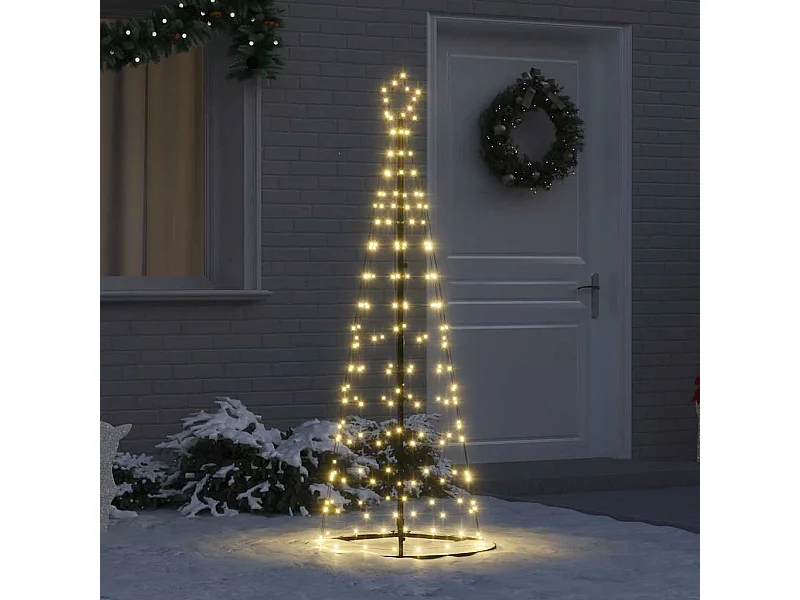LED Weihnachtsbaum mit 390 LEDs Warmweiß 250 cm Eisen