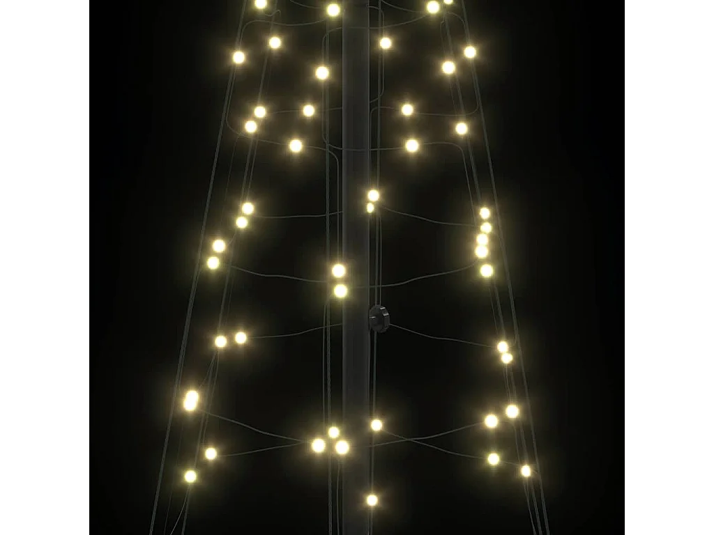 Albero di Natale a LED con 390 LED bianco caldo 250 cm Ferro