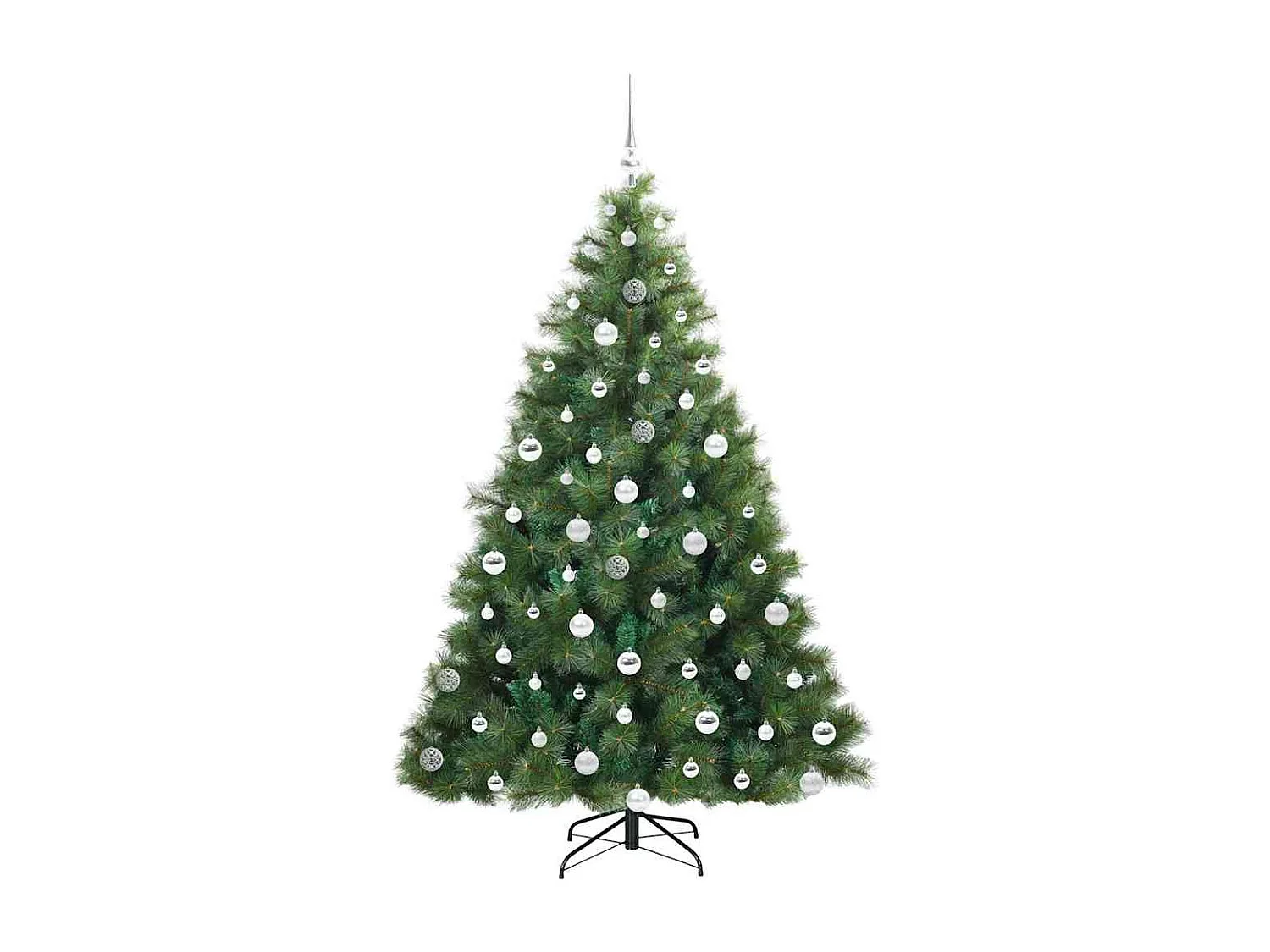 Sapin de Noël artificiel avec 300 LED Vert 180 cm PE et PVC