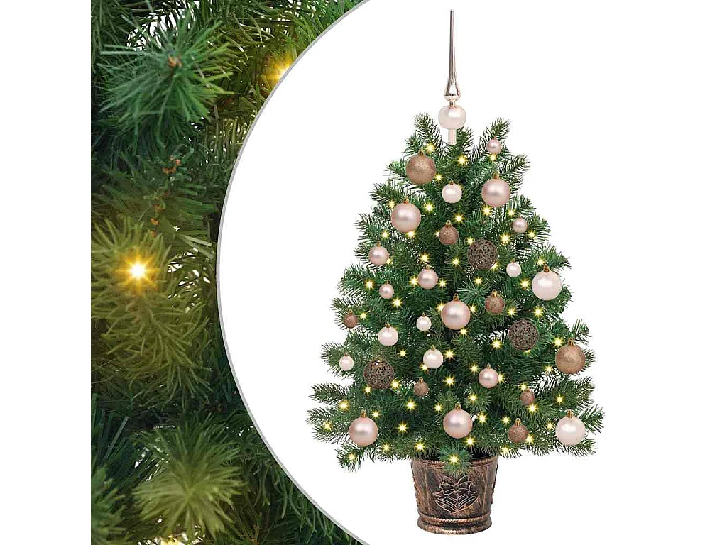 Sapin de Noël artificiel avec 150 LED Vert 95 cm PE et PVC
