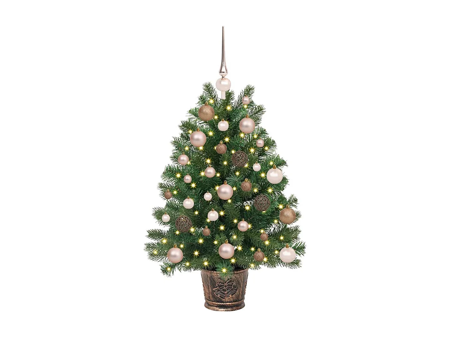 Sapin de Noël artificiel avec 150 LED Vert 95 cm PE et PVC