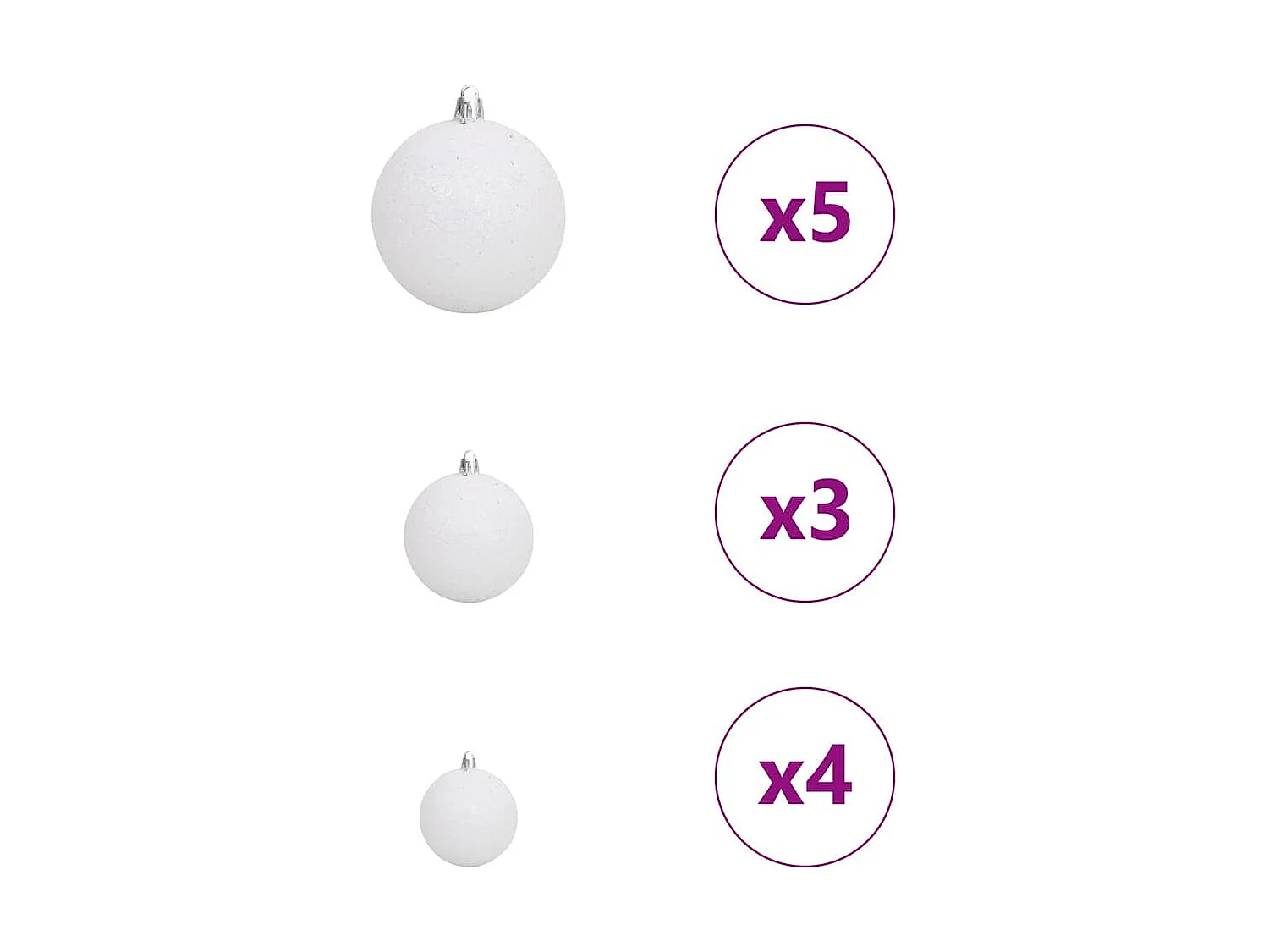 Sapin de Noël artificiel Blanc 150 cm PVC, métal et plastique